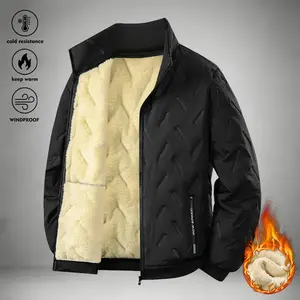 2025 New Men’s Fashion Winter Coats – Autumn and Winter Jackets with Fleece Lining, Thickened Lambswool, Warm Hooded Design, Suitable for Cold Weather, Menswear Tops