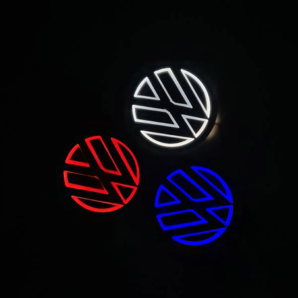 5D LED Illuminated Rear Emblem Light Glowing Trunk Logo Badge Modification Accessories Fit For Volkswagen Golf 6 Passat Tiguan