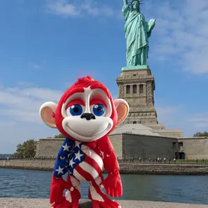 Patriotic 3D monkey