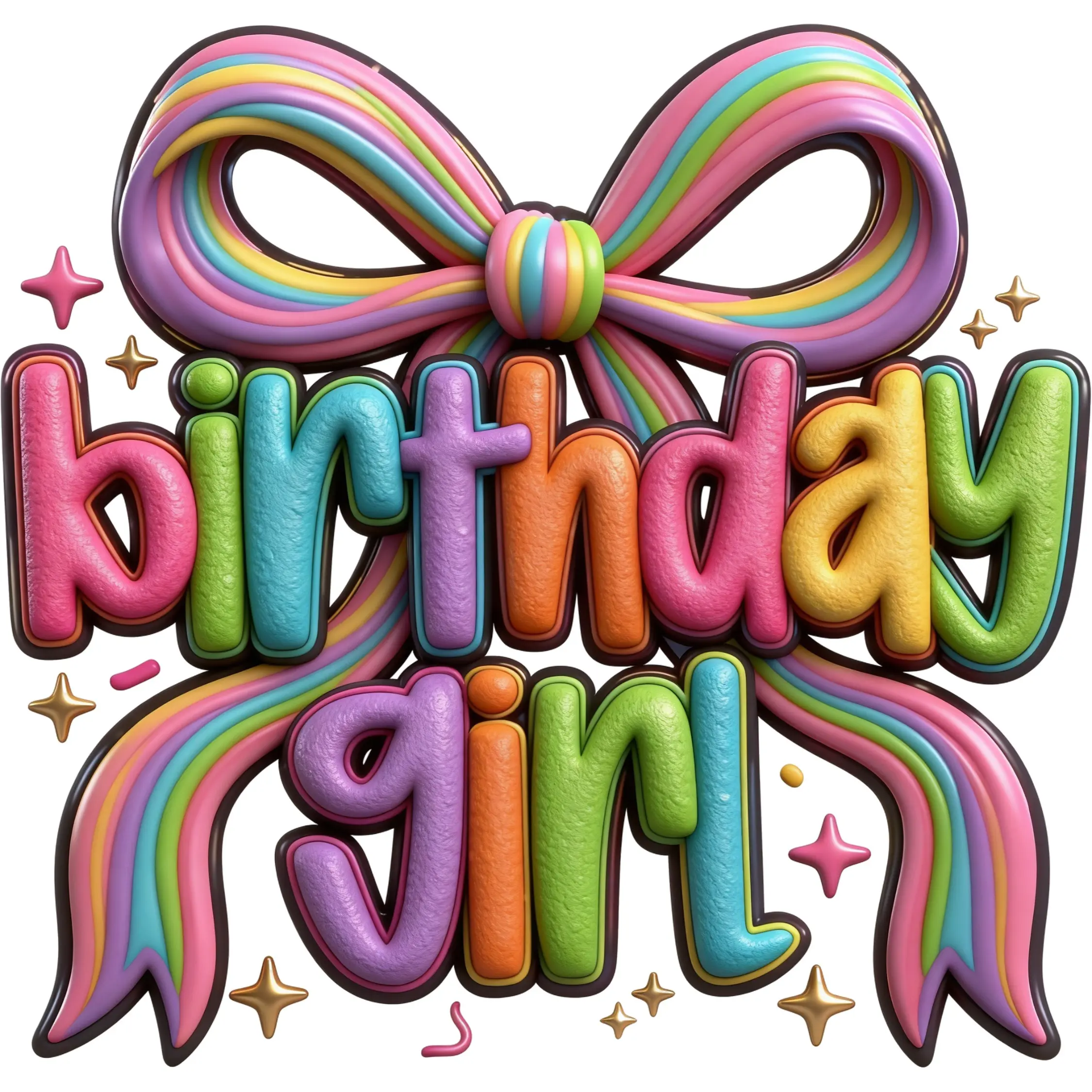 Birthday Girl DTF Heat Transfer