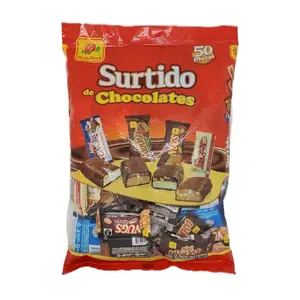Chocolate Nugs Surtido - Mini Chocolate Mix Assortment By DLR- Coconugs Mini Winky Nugs Recreo Mexican Snack Bonbon Candy 50 pcs
