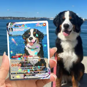 Personalized Pet Anime Card - Custom Photo Trading Card - Turn Your Pet into Anime Character - Unique Gift for Pet Lovers, Cat and Dog Gift