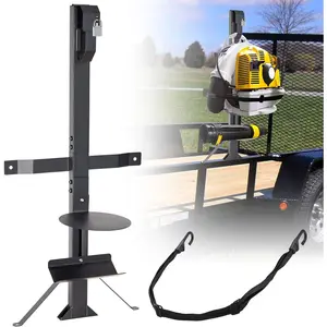 Duty Backpack Blower Rack for Trailers, Leaf Backpack Blower Holder Compatible with Open and Lawn Landscape Trailer Truck Holding Base Fit 16"-25" Blowers