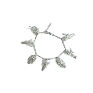 Hermosa Pulsera 7 Arcángeles. Plata 925 mexicana