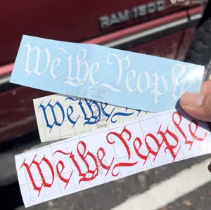 We The People car decal