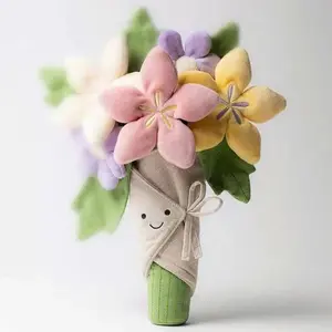 Jellycat Amuseable Flower Bouquet Plush  Soft Cute Floral Gift for Her
