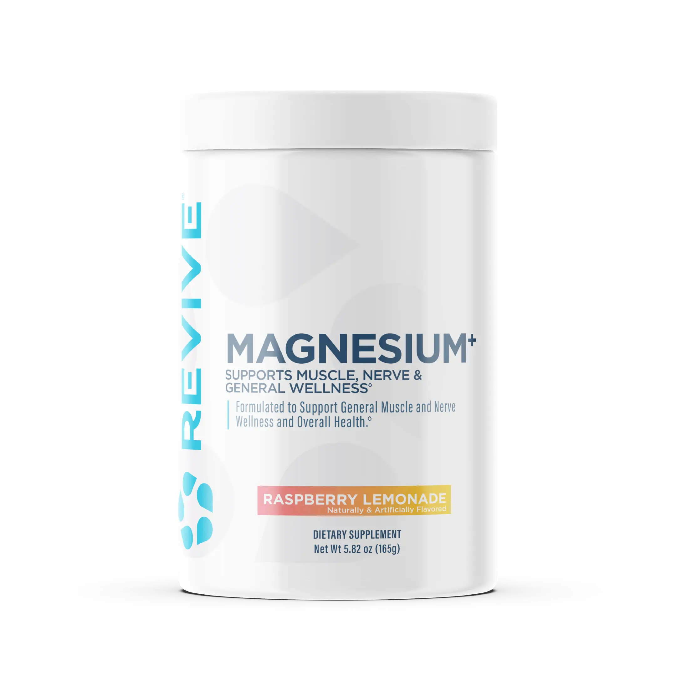 Revive Magnesium+ Magnesium Malate Supplement, Raspberry Lemonade Flavor, Supports Recovery, Performance & Stress Reduction