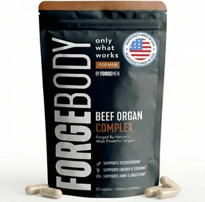 Beef Organ Supplement Complex for Men | Grass-Fed Liver, Heart & Organ Capsules | Energy & Vitality Support 4 Men & Women Superfood Healthcare - 30 Day by FORGEBODY