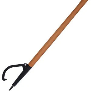 Voohek Log Peavy 49 Inch Wood Loging Tool, Log Roller Tool Loging Cant Hook Wooden Shaft