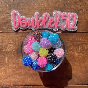 10pc - FY8: 16mm Rhinestone and Pearl Sugar Bead for Pen