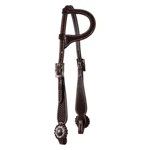 Schneiders Teardrop Basketweave One Ear Headstall