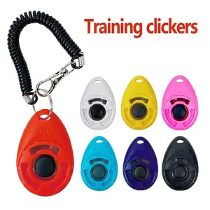 Training Tool - Dog Clicker Pet Cat Dog Click Trainer Various Style Aid Adjustable WristStrap Sound Key Chain Dog Repeller Pet Product Breathable