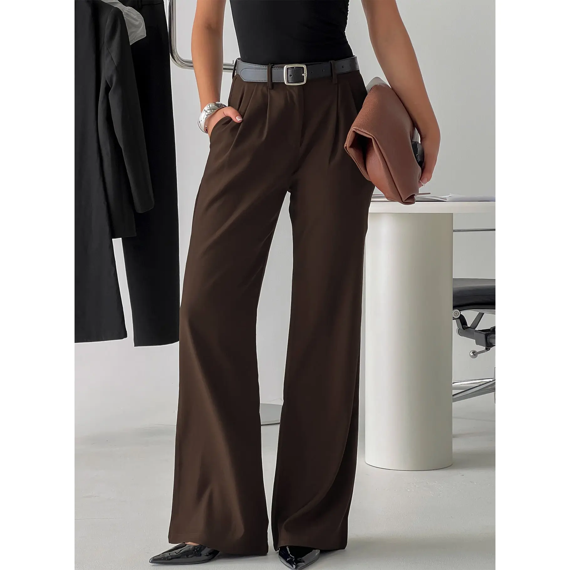 Ambient Wide Leg Pant Chocolate