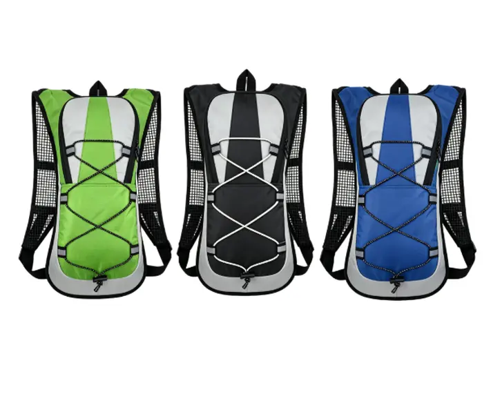 2L Hydration Backpack,Lightweight Easy to Carry,Breathable Mesh Fabric,Leakproof Water,with Reflective Strips,Adjustable Straps,Wear Resistant Tear Resistant Material,for Cycling Hiking Marathon and Mountain Climbing Activities