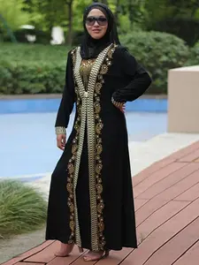 Sequin Beading Kaftan Abaya for Women