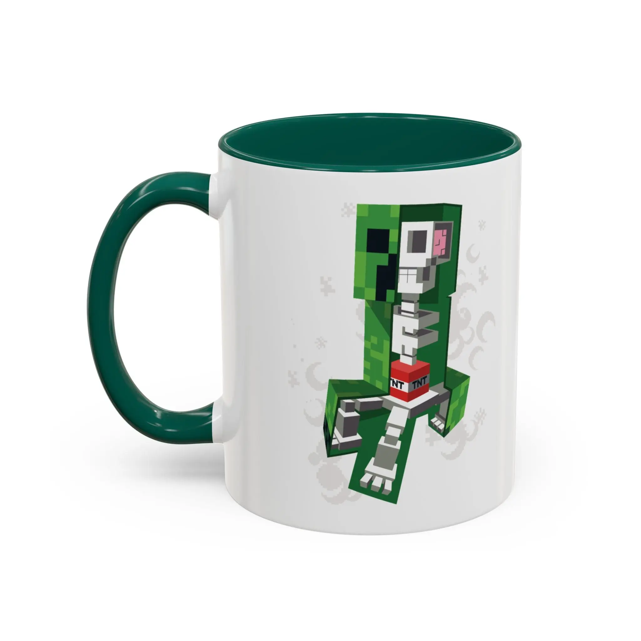 Minecraft Creeper Skeleton Two-Tone Mug