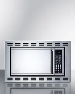 212 MAIN Built-In Stainless Steel Microwave Oven - 12x19x13.75", Mid-Size Unit, True Enclosed Installation, Mirror Finish, Touch Controls, Speed Defrost