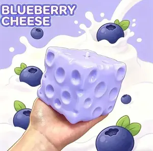 2026 New Cheese Squishy - Pink Jumbo Cheese Squishy, Slow Rebound Sensory Squeeze Ball, Cute Slow Rising Squeeze for Adults