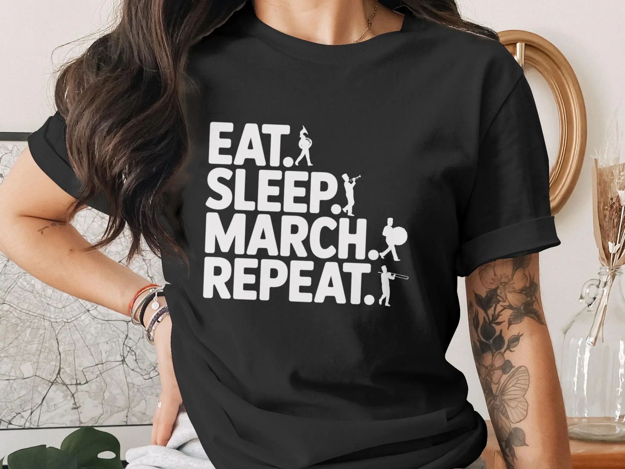 Eat Sleep March Band Gift Tee