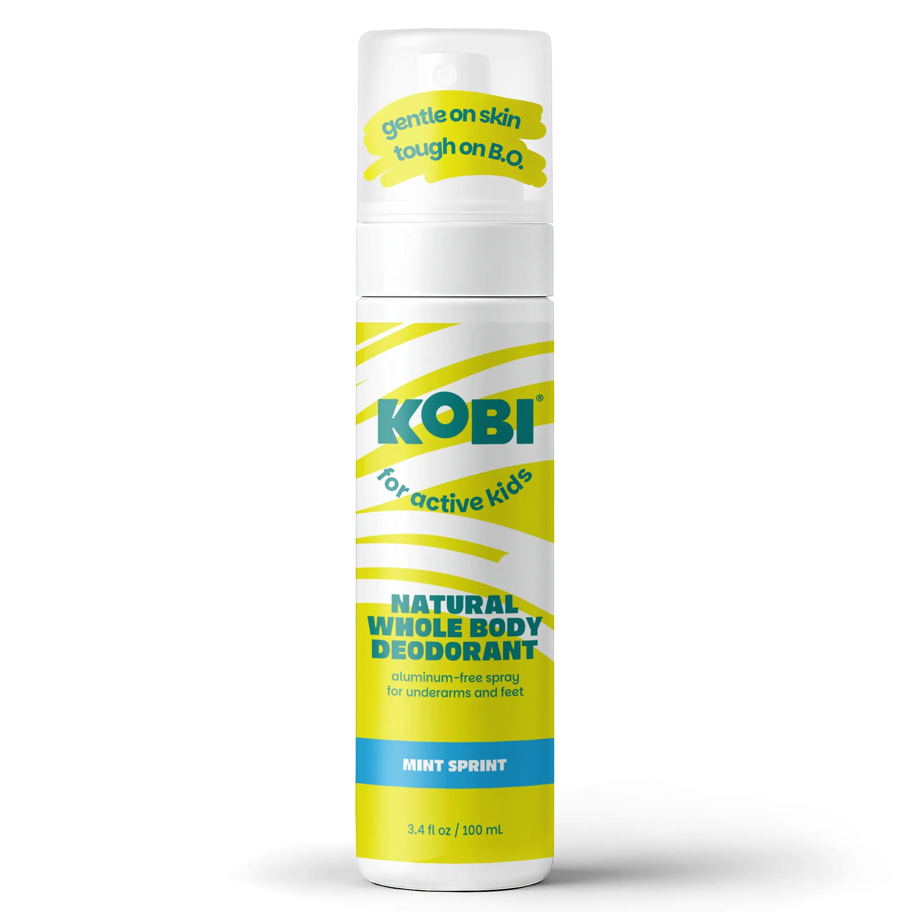 Kobi Whole Body Deodorant Spray for Kids, Teens, Boys, Girls - Natural & Aluminum-Free - Multiple Scent Options