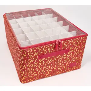 Periea 72-Piece Collapsible Ornament Storage Box