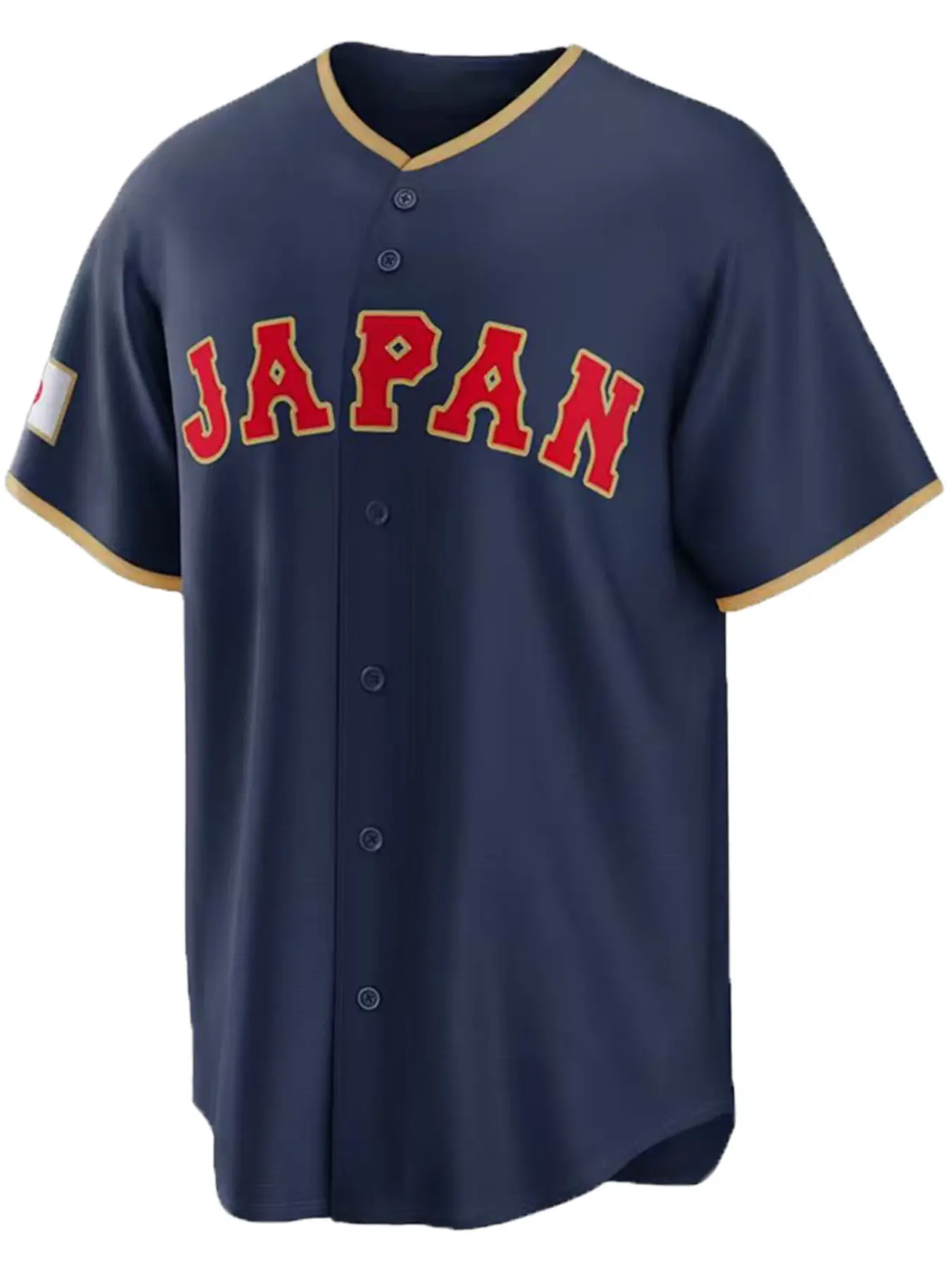 Mens Baseball Jersey, Jersey Top, Sportswear Top, 16 Blue Embroidered Sports Shirt, Casual Short Sleeve Button T-Shirt, Long Fitted Style, Casual Sporty Top, Sports Clothing, All Seasons Wear
