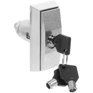 1set Zinc Alloy T-Type Vending Machine Lock with Key Lock for Snack Car Wash Machines Easy Installation Security for Unmanned Equipment