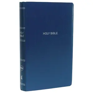 NKJV, Gift and Award Bible, Leather-Look, Blue, Red Letter Edition -- Thomas Nelson - Bible