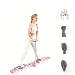 Foldable Ski  Ab Exercise Machine Trainer - Non-slip foot pedals, great for full-body workouts, adjustable armrests, home fitness equipment, battery not included gym sets Portable