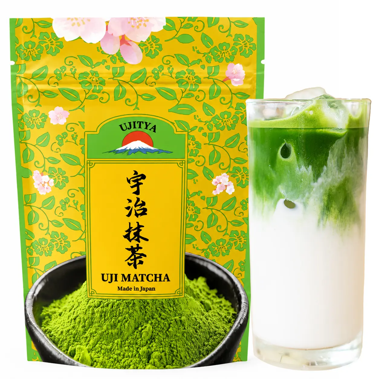 Uji Matcha Powder - Ceremonial Grade Matcha Japanese First Harvest Green Tea Powder Matcha from Kyoto, Japan,No Additives,Smooth Taste for Matcha Lattes 30g/1.06oz