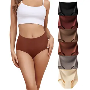 LEVAO 6 Pack Seamless High Waisted Underwear for Women – No Show Full Coverage Soft Stretch Briefs S XXL