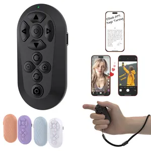 Bluetooth remote control for your phone, supporting TikTok scrolling, like page turning, volume control, and camera shutter | Hands-free phone controller for iPhone and Android phones. New 2026 selfie stick.