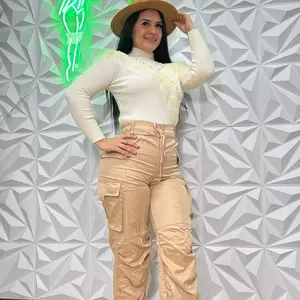 Women's Casual Cargo Pants - Comfortable Bottoms for Everyday Wear - Womenswear