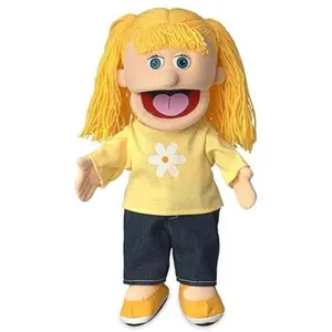 Katie, Girl Puppet, Peach Skin (14")