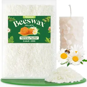 Beeswax Pellets 200G/5LB/20LB, Pure &  White Beeswax for Candle Making, DIY  Care, Lip Balm, Soap, Lotion,  &  Polishing - 200G