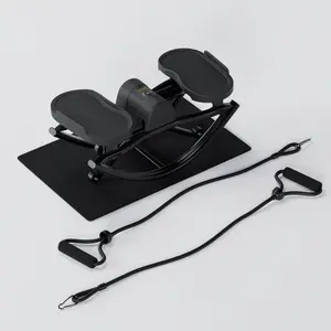 LhanelFit The Rock Stepper - Side to Side Rocking Stepper Machine for Home Workouts - Low Impact Indoor Cardio Leg Glute and Core Training - Quiet Compact Step Rocker Exercise Equipment for Small Spaces