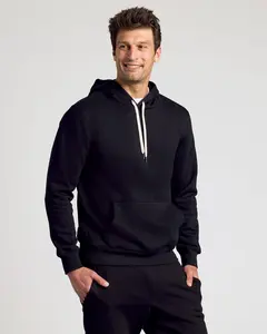 Black Fleece French Terry Pullover Hoodie