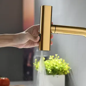 Modern 304 stainless steel Modern new pull out kitchen faucet spray faucet