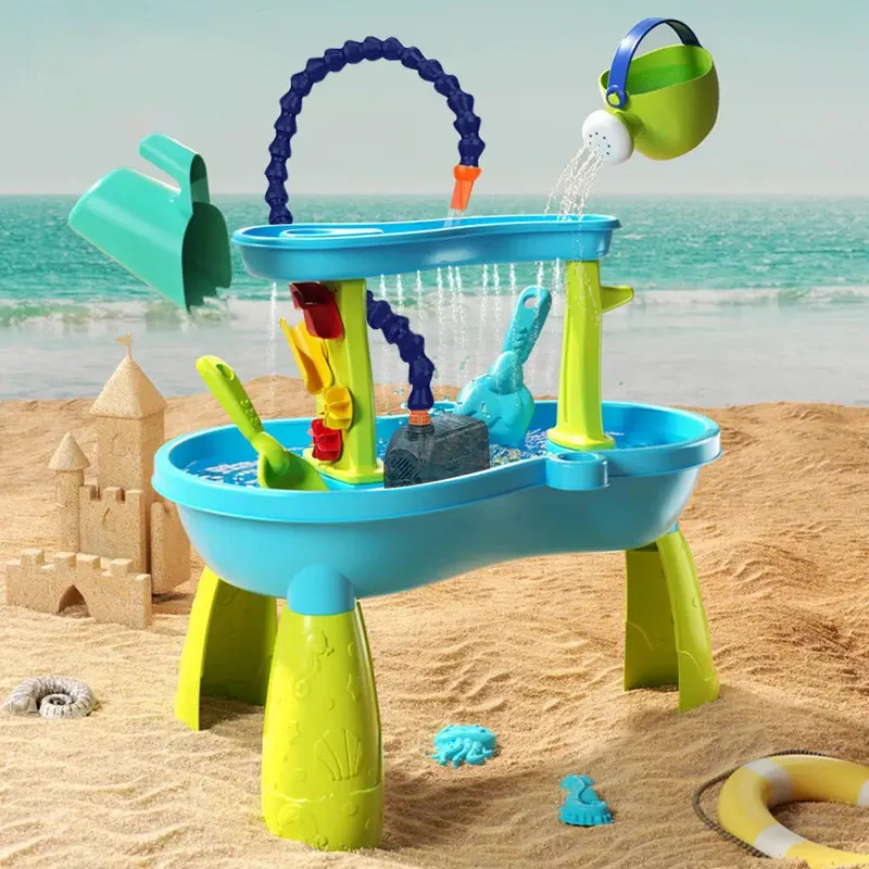 Toddler BPA-Free Plastic Water Table Pump Toy, 3+ & 6-8 Years, Automatic Water Supply, Adjustable Flow, Easy Assembly and Storage, Outdoor Splash Play, Engaging Interactive Experience, Safety Assurance