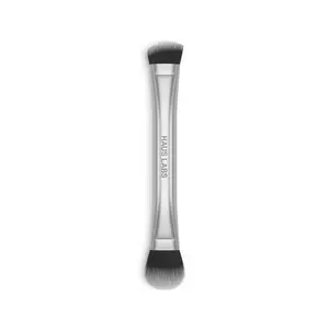 DUAL-ENDED PRECISION SCULPTING BRUSH - Ultra Soft Vegan Britle for Cream & Powder Makeup Application from Haus Labs by Lady Gaga