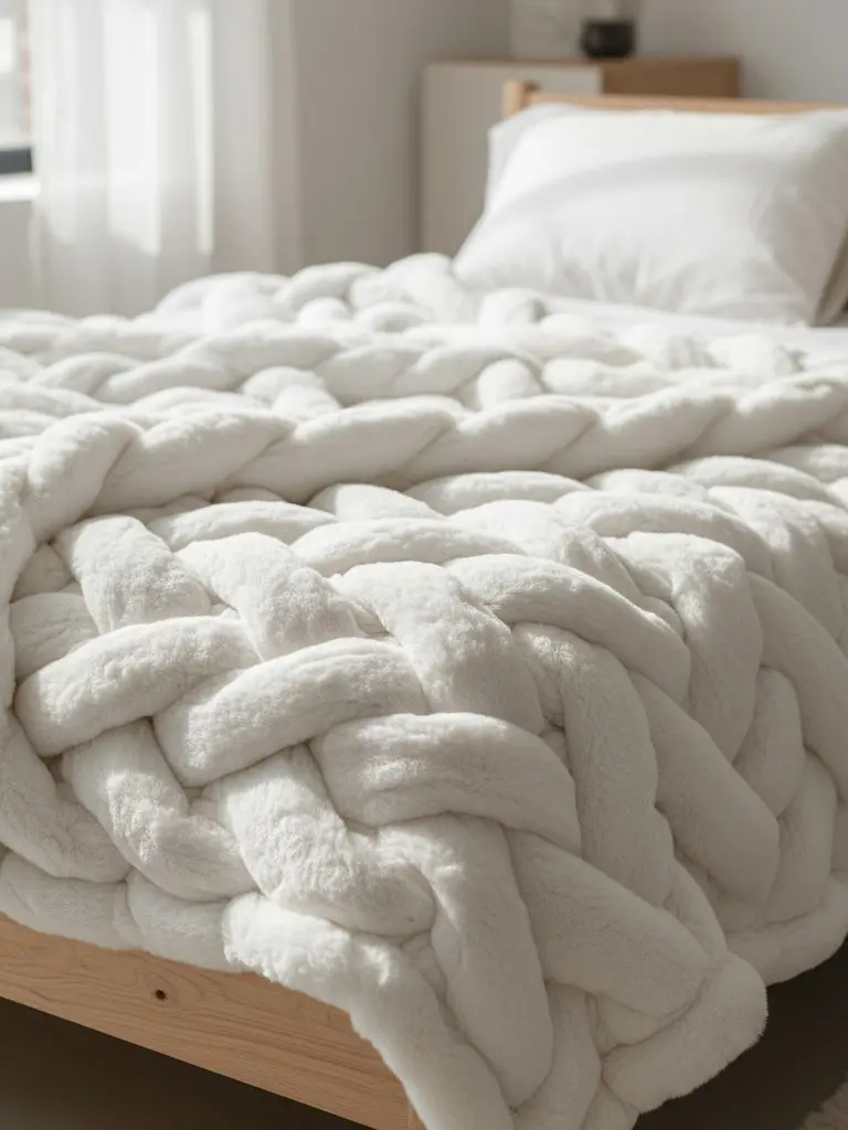 Cloud-Soft White Throw Blanket – Ultra Plush Fluffy Cozy Throw for Bed, Sofa & Home Decor