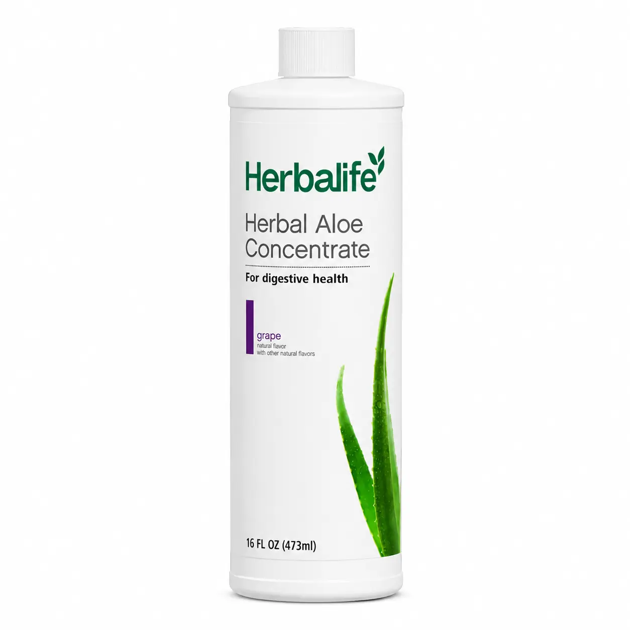 Herbalife Herbal Aloe Concentrate Grape 16 fl oz Aloe Vera Liquid Drink Mix Tropical Flavor Beverage for Daily Hydration & Wellness Lifestyle - Fruit digestive support