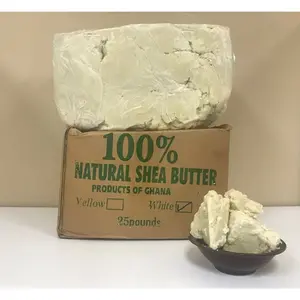 RAW AFRICAN SHEA BUTTER Organic Unrefined 100% Pure Quality WHITE/
