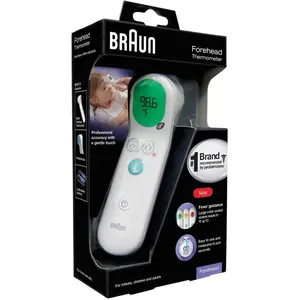Braun Digital Thermometer (BFH-175US) – Reptile & Amphibian Pet Healthcare Tool, Baby-Friendly, with Fever Guidance & Check Function, Babies