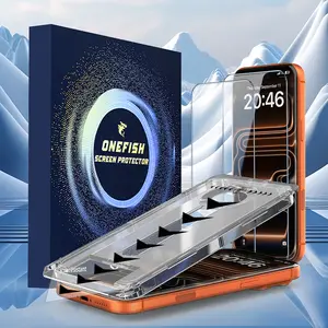 One Fish Screen Protector 2 Pack for iPhone & Samsung Privacy Protection Easy Installation Crystal Clear  Scratch-Resistant