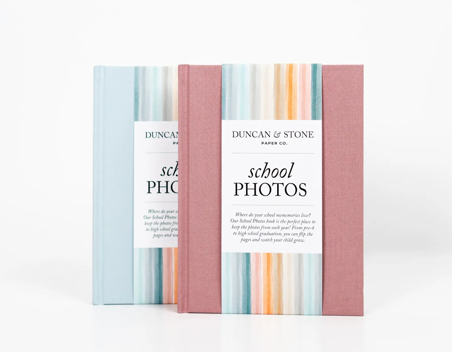 Duncan & Stone Paper Co. Plain Picture Album - Home Decor Photo Book for Back to School, Pre-Kindergarten to High School Graduation Memory Storage