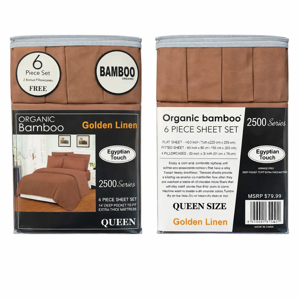 Organic Bamboo 6PC SHEET SET ULTRA PLUSH