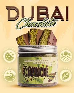 I'ts Crunché Dubai Chocolate Bar Jar, Kunafa Pistachio Viral, Creamy, Crunchy Large