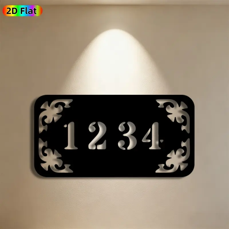 1pc Numeral 1234 Metal Wall Art, Vintage Numeral Statue Mural, Ideal Gift for New Year, Housewarming, Home Number Enthusiasts, Rust-Resistant Metal Wall Decor Wall Sculptures, Perfect for Entryway Wall & Garden Fence, Stylish Outdoor & Indoor Decor