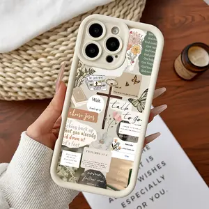 Designed for iPhone11/12/13/14/15/16/17/promax/x/xs/xr/xsmax CaseNeutral Bible Collage Soft Durable TPU Protective Cover CASE, Accessories, Smartphone, Casing, Protection